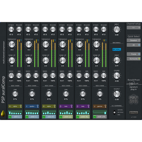 PSP auralComp - Multichannel Compressor Plug-In