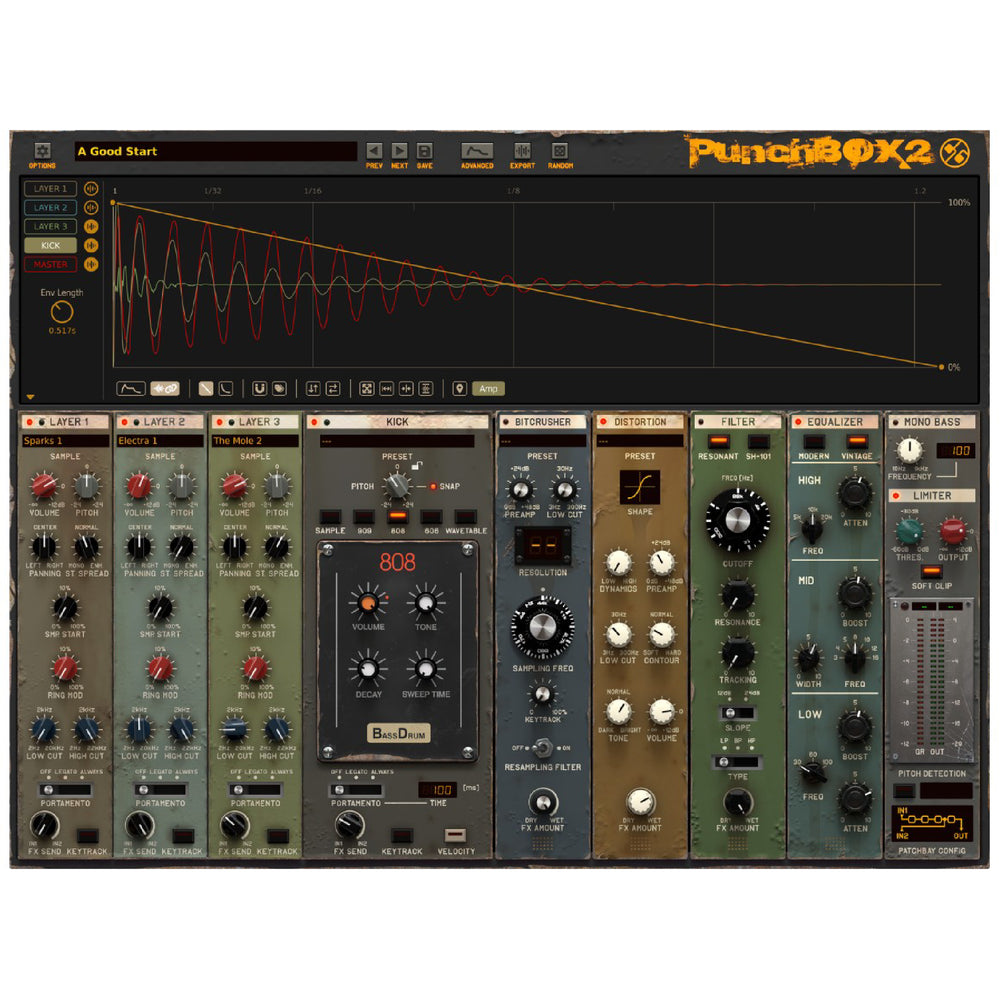 Synthétiseur de grosse caisse D16 Punchbox