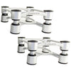 IsoAcoustics Aperta200 Isolation Speaker Stands Pair - Silver