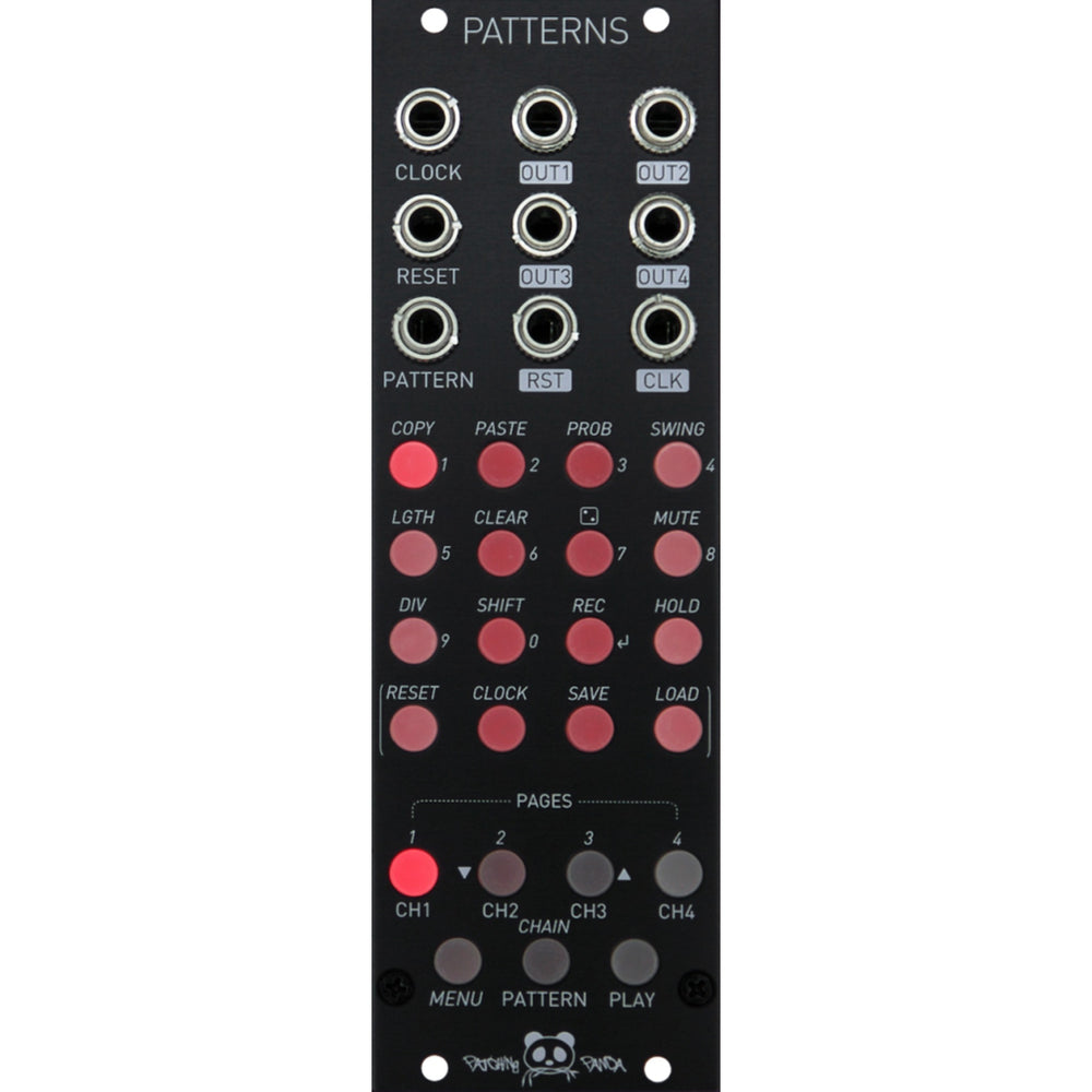 Patching Panda Patterns - 4 Channel Eurorack Sequencer