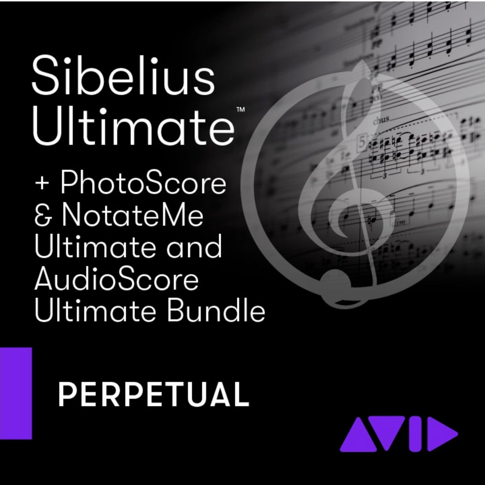 Sibelius Ultimate Perpetual License New + PhotoScore and NotateMe Ultimate + AudioScore Ultimate