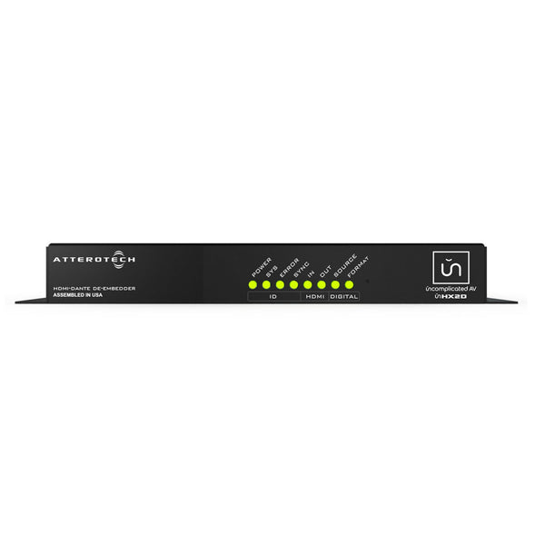 Désembeddeur audio HDMI compatible Dante/AES67 QSC Q-SYS UNHX2D-U