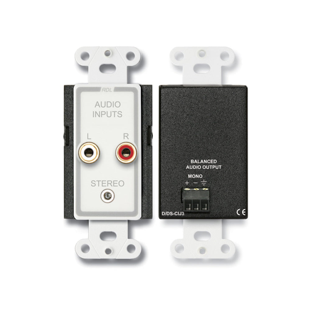 RDL D-CIJ3 Consumer Mono Input Jacks