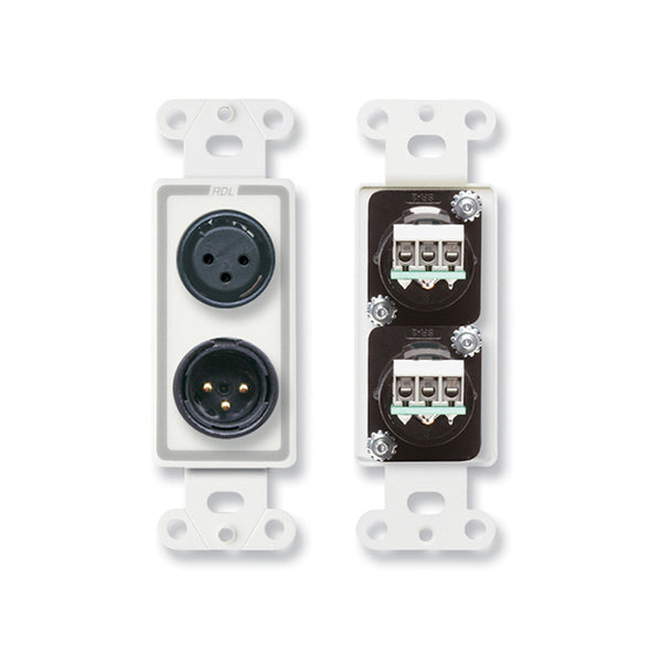 RDL D-XLR2 XLR 3 broches Decora Plate Type à souder