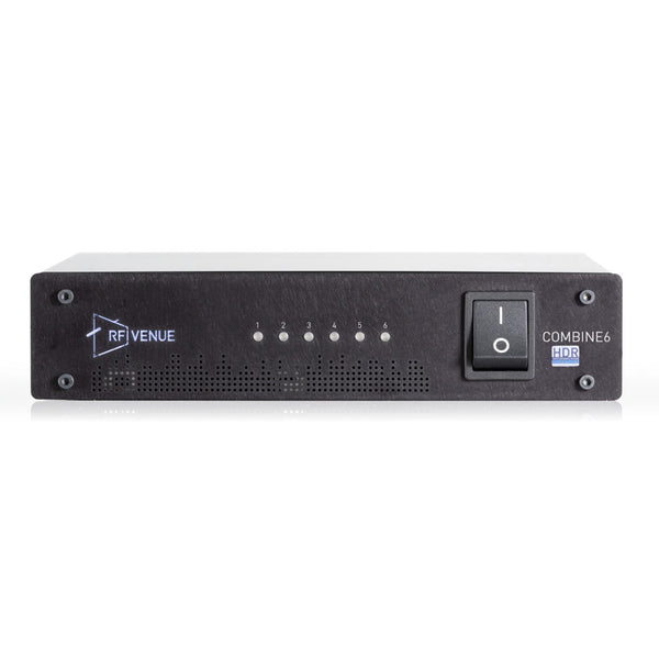 RF Venue COMBINE6HDR 6 Channel IEM Transmitter Combiner