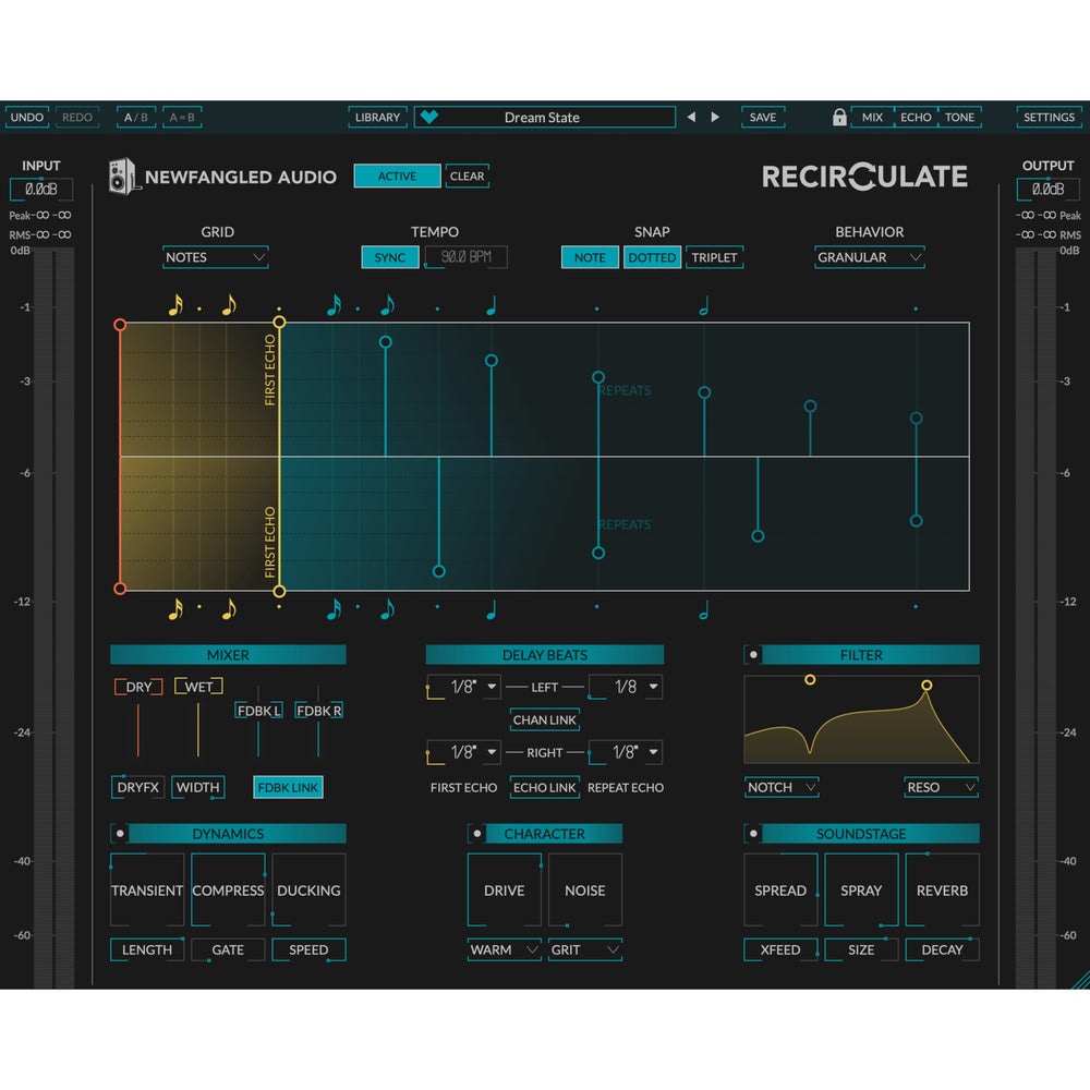 Newfangled Recirculate - Polyrhythmic Feedback Delay