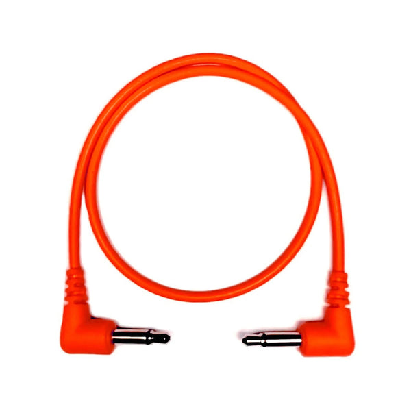 Câble patch Eurorack Tendrils coudé à droite 30 cm Rouge Lot de 6