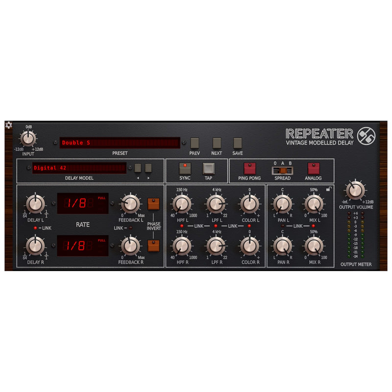 D16 Repeater Vintage Modelled Delay Plugin