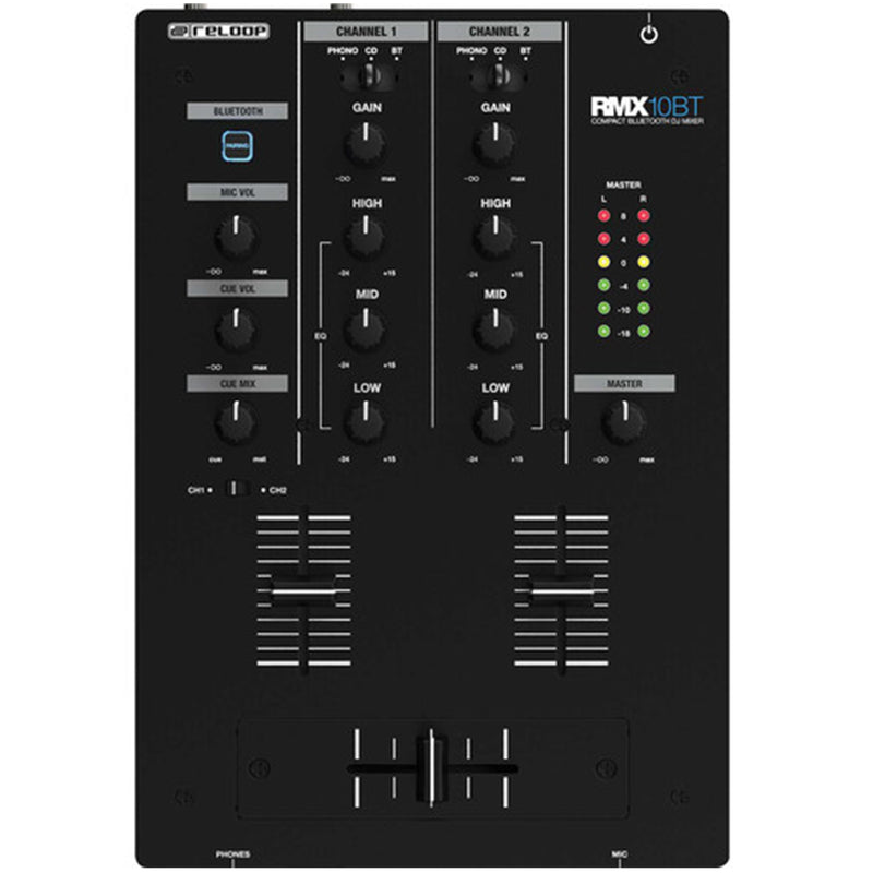 Reloop RMX-10BT 2-Channel DJ Mixer W/ Bluetooth