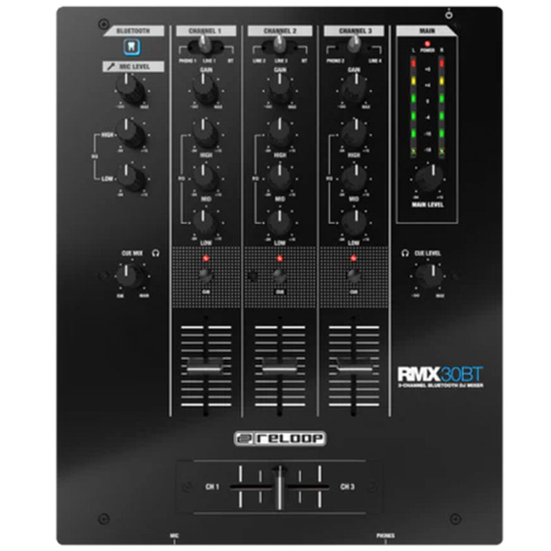 Reloop RMX-30BT 3-Channel Bluetooth DJ Mixer