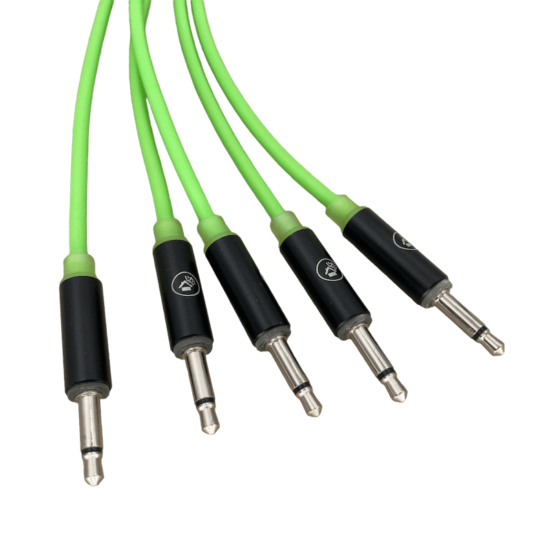 Leaf Audio Ring LED Cable 60cm Green (5pk)