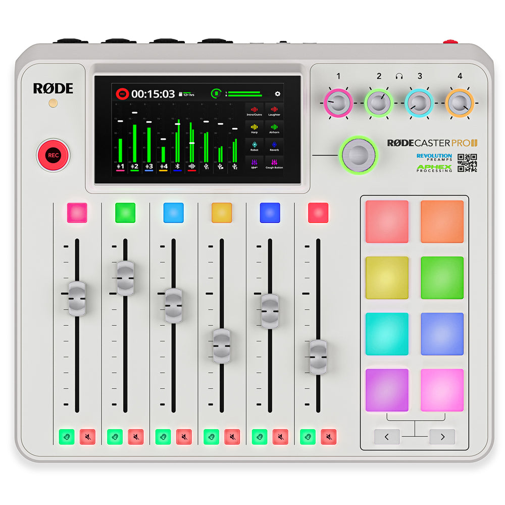 Rode RodeCaster Pro ll Audio Console for PodCasting White