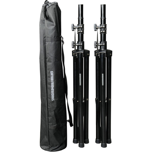Gator RI-SPKRSTDSET-200-AL Rok-It Speaker Stand Set
