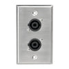 AtlasIED SG-NL4MP-2 Single Gang Stainless Steel Plate