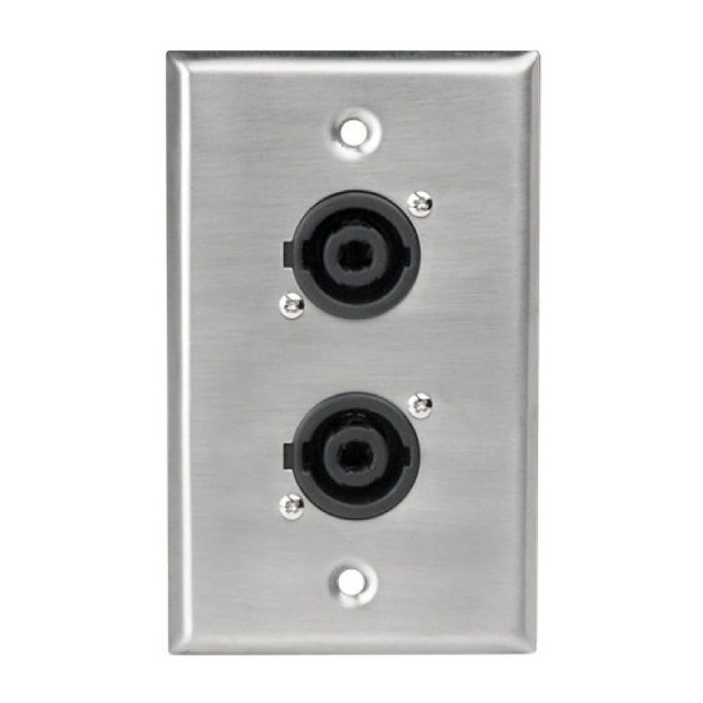 AtlasIED SG-NL4MP-2 Single Gang Stainless Steel Plate