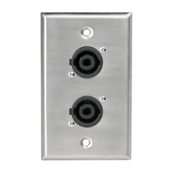 AtlasIED SG-NL4MP-2 Single Gang Stainless Steel Plate