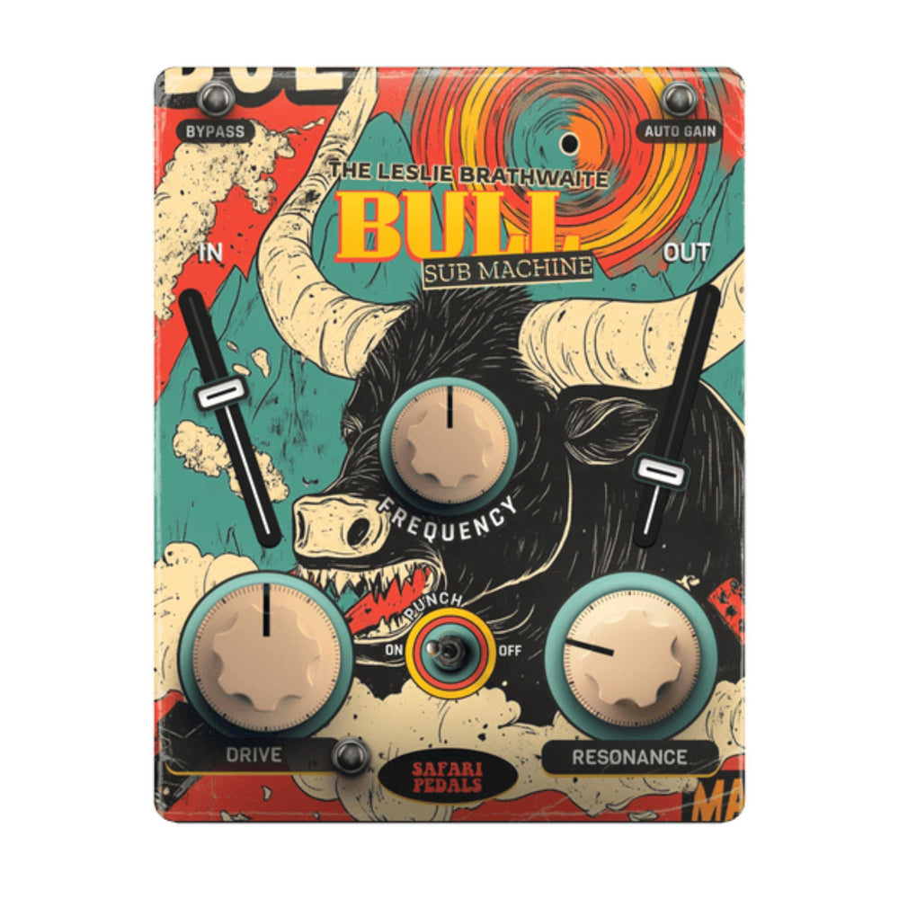 Safari Pedals Bull Sub Machine - Leslie Brathwaite's secret weapon