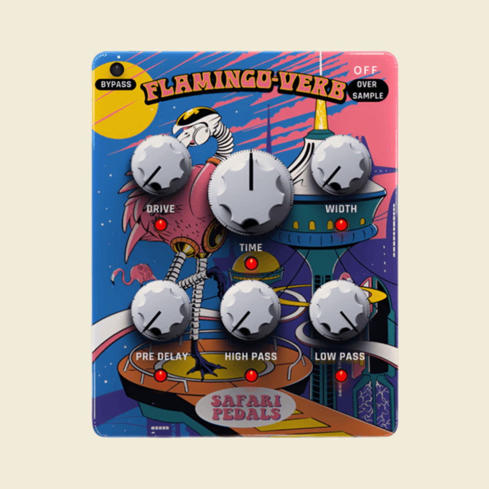 Safari Pedals Flamingo Verb - 4 réverbérations sauvages dans un seul plugin