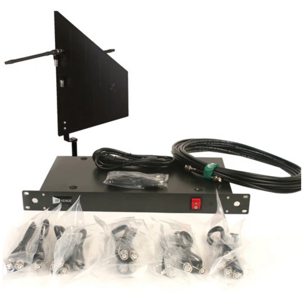 RF Venue DFINBDISTRO4 4-Channel Antenna Distributor Black
