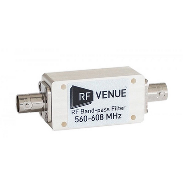 RF Venue BPF560T608 RF Band-Pass Filter (560 to 608 MHz)