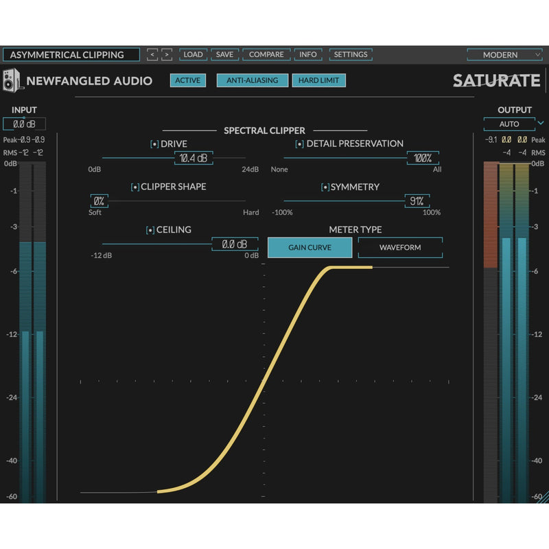 Newfangled Saturate - Spectral Clipper and Psychoacoustic Overdrive