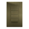 Savant Ascend Low Voltage Keypad - 4 Button (Brushed Brass)