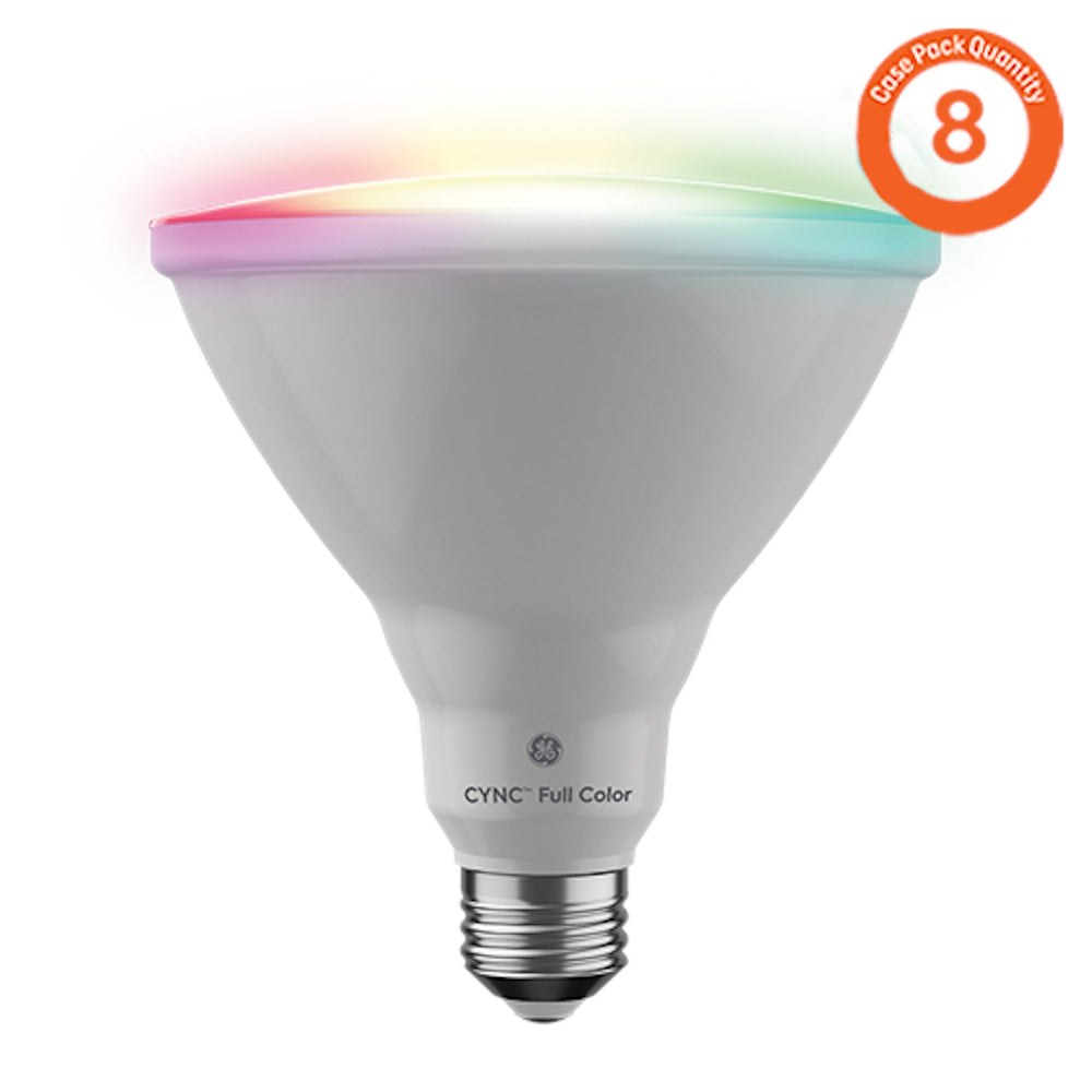 Ampoule intelligente d'extérieur Savant Cync, couleur complète, Par38 (boîte de 4 x 2 paquets)