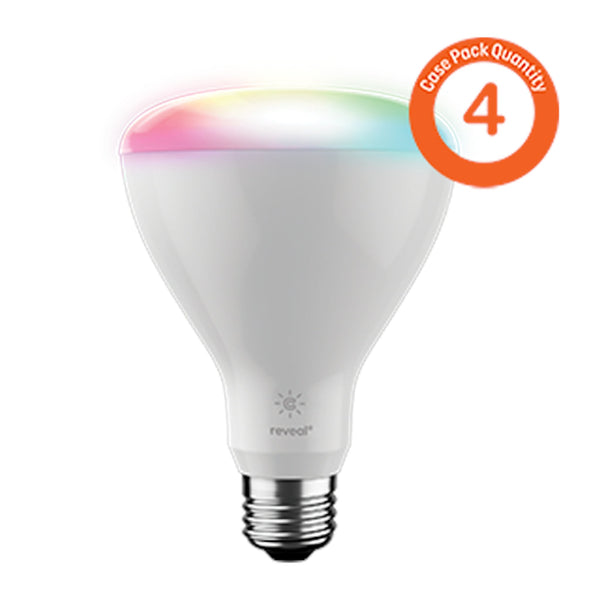 Savant Cync Smart Reveal LED couleur à intensité variable BR30 (boîte de 4 x 1 paquet)