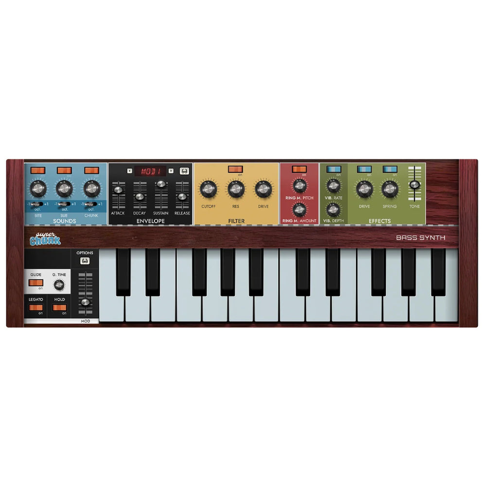 Super Keys Super Chunk - Vintage Bass Synthesizer