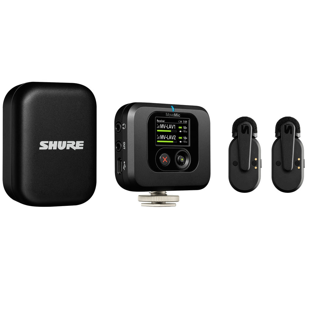 Shure MV-TWO-KIT-Z7 MOVEMIC Two Lavs Charge Case