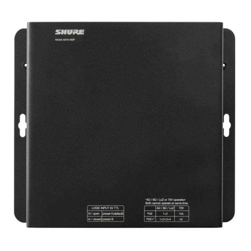 Shure MXN-AMP 4-channel Networked Amplifier With Poe/poe+