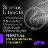 Sibelius Ultimate Perpetual License New + PhotoScore and NotateMe Ultimate + AudioScore Ultimate - Education Pricing