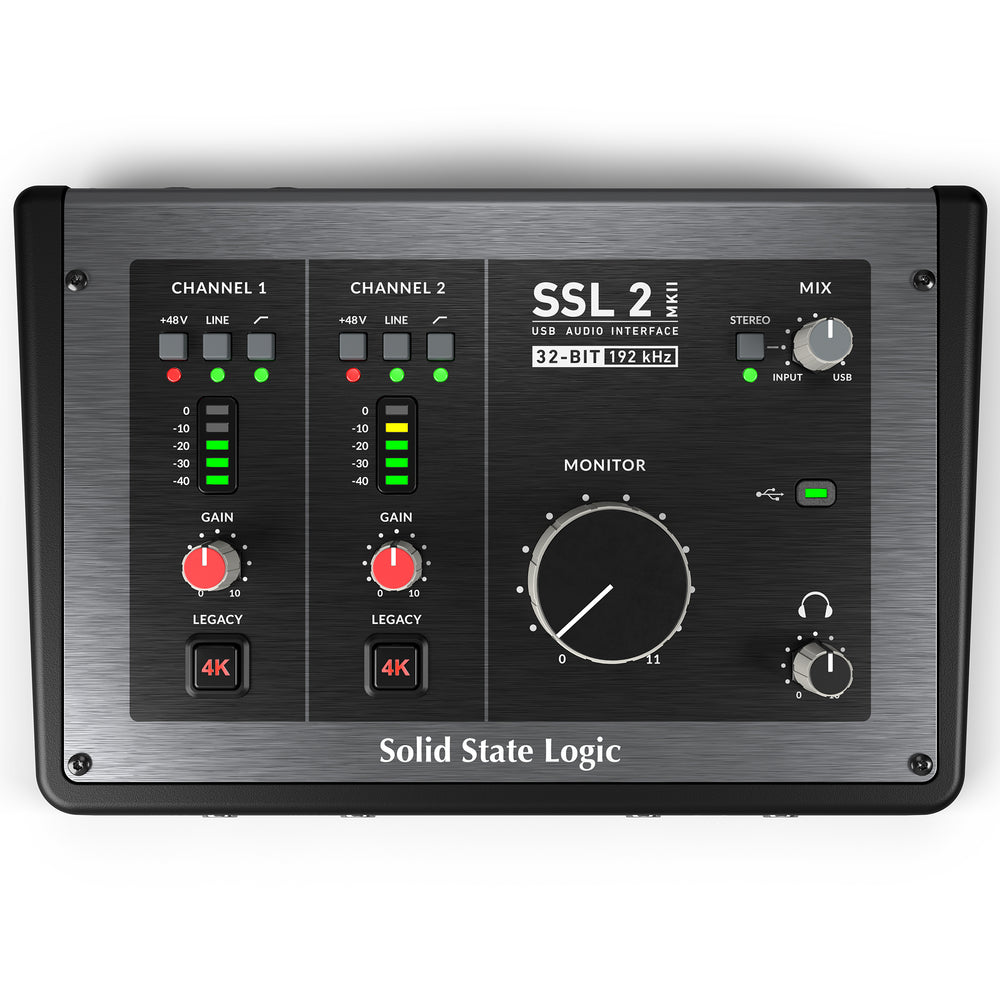 Interface audio USB-C 2 entrées/2 sorties Solid State Logic SSL2Mk2