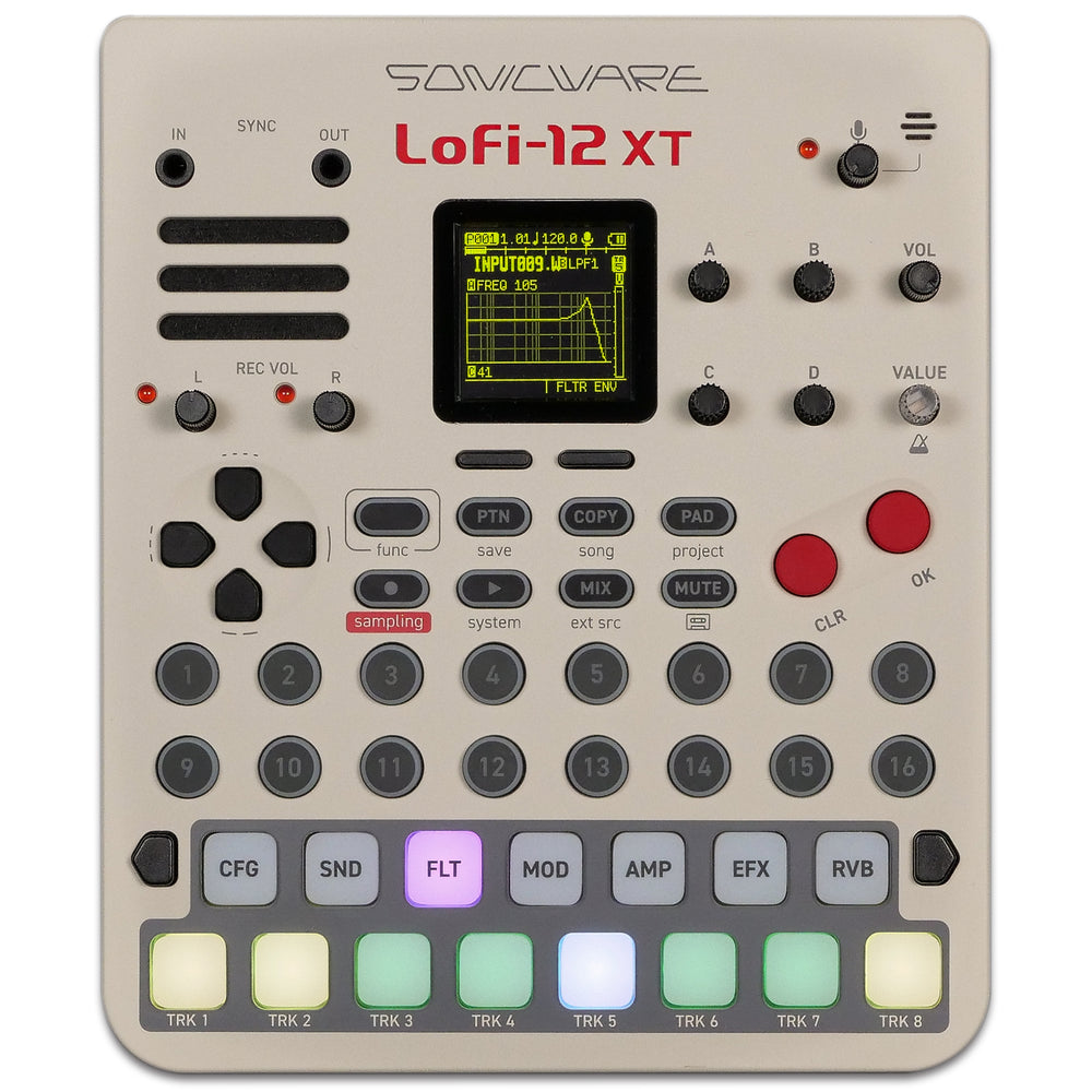 Sonicware Lofi-12 XT Groovebox Sampler Limited Retro Color