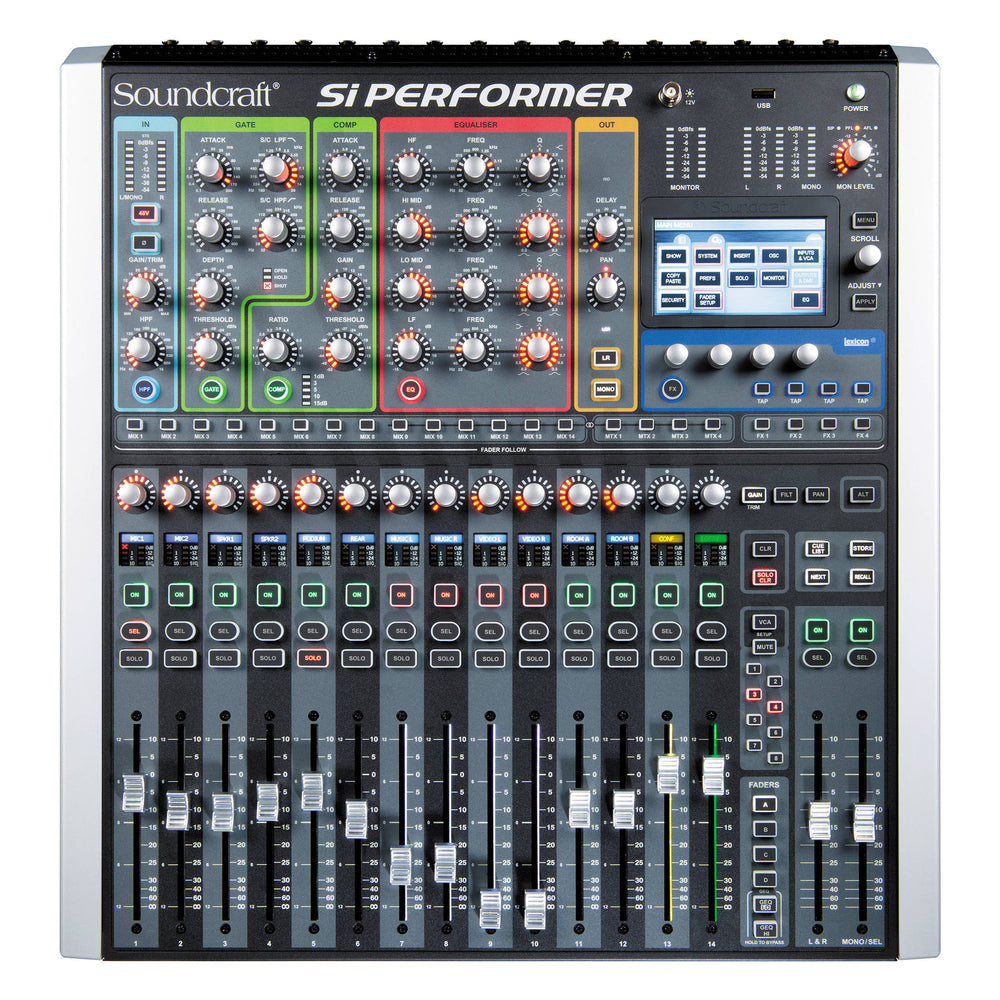 Soundcraft SI-PERFORMER-1 80-channel Digital Mixer - front view