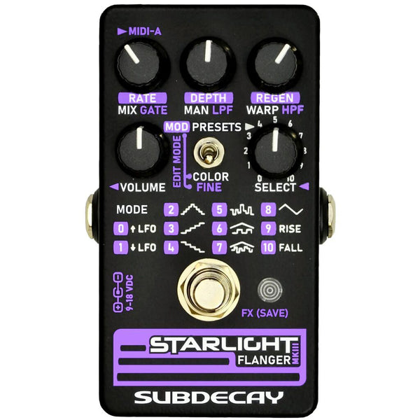 Subdecay Starlight Flanger MKIII Ultra Wide Sweep Flanger