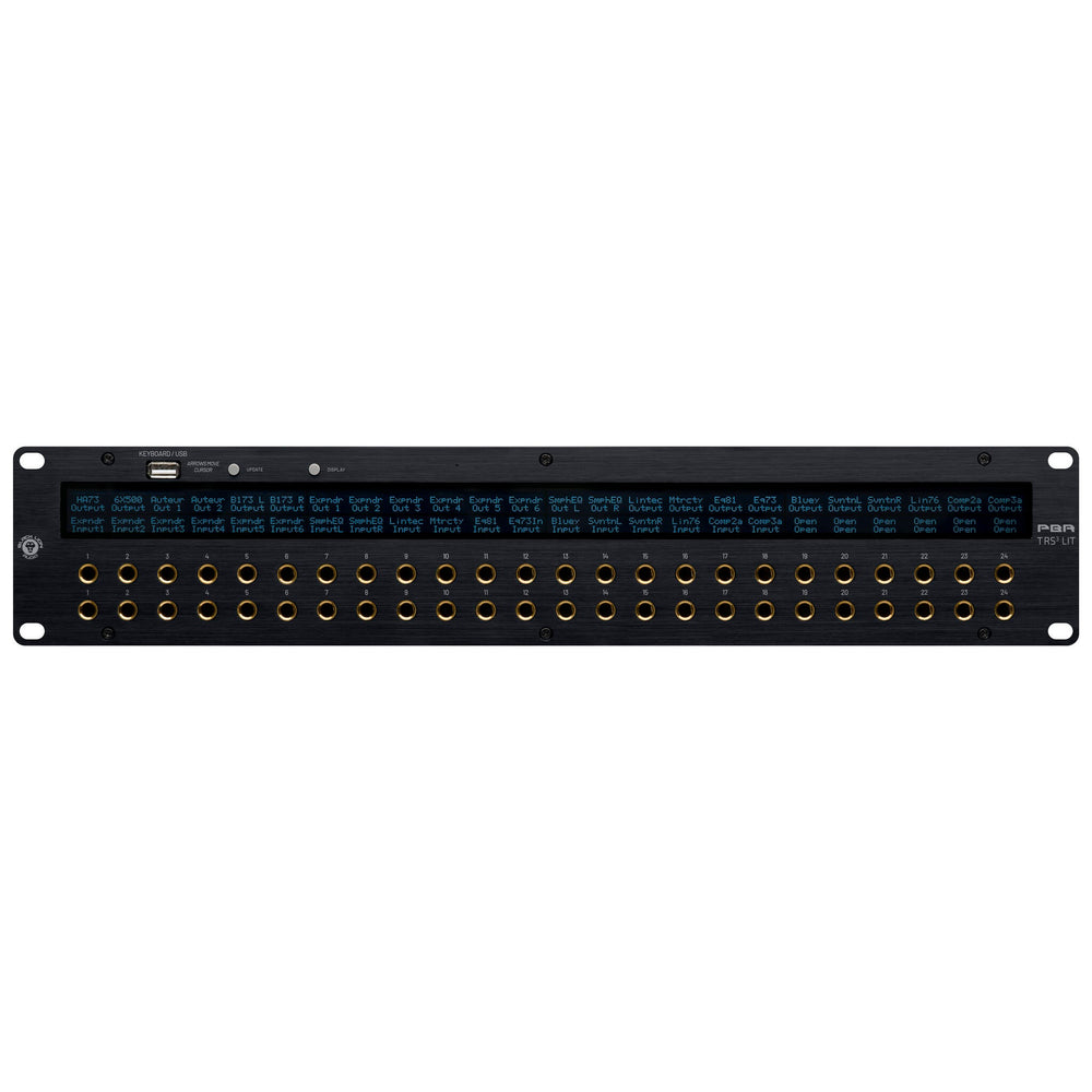 Black Lion Audio PBR TRS3 LIT 48-Point TRS Patchbay w/ LCD