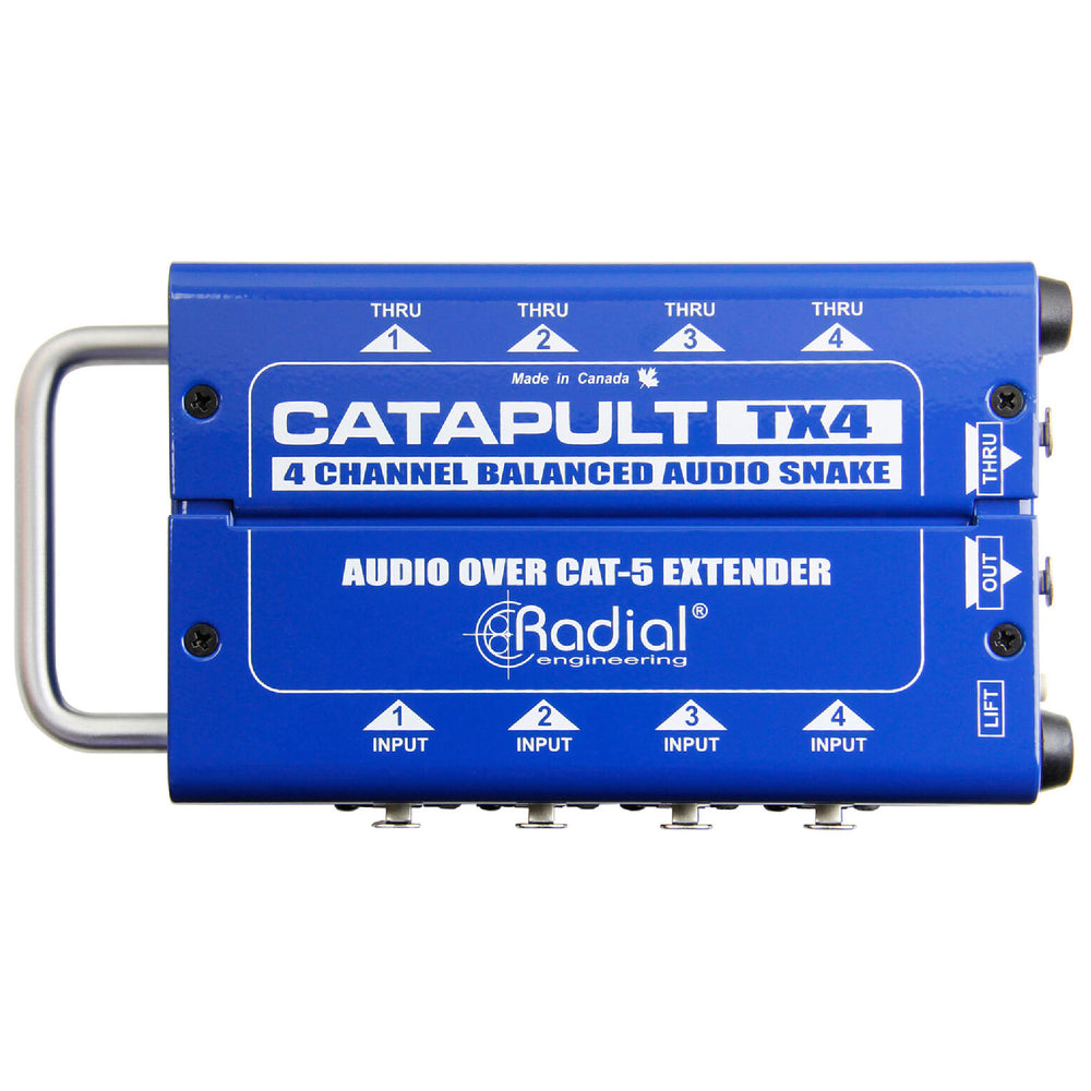 Émetteur Radial Catapult TX4M à 4 canaux pour serpent audio de niveau micro