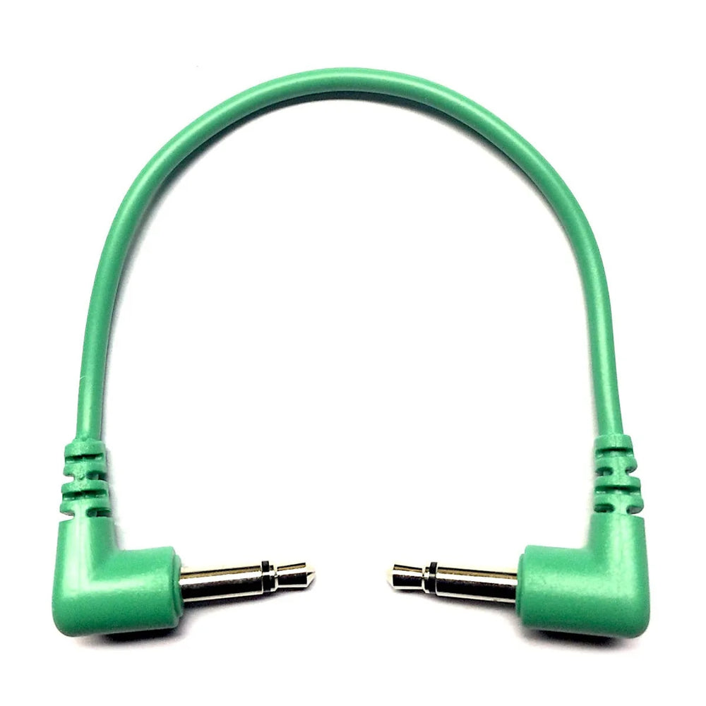 Tendrils Right Angled Eurorack Patch Cable 10Cm Emerald 6 Pa