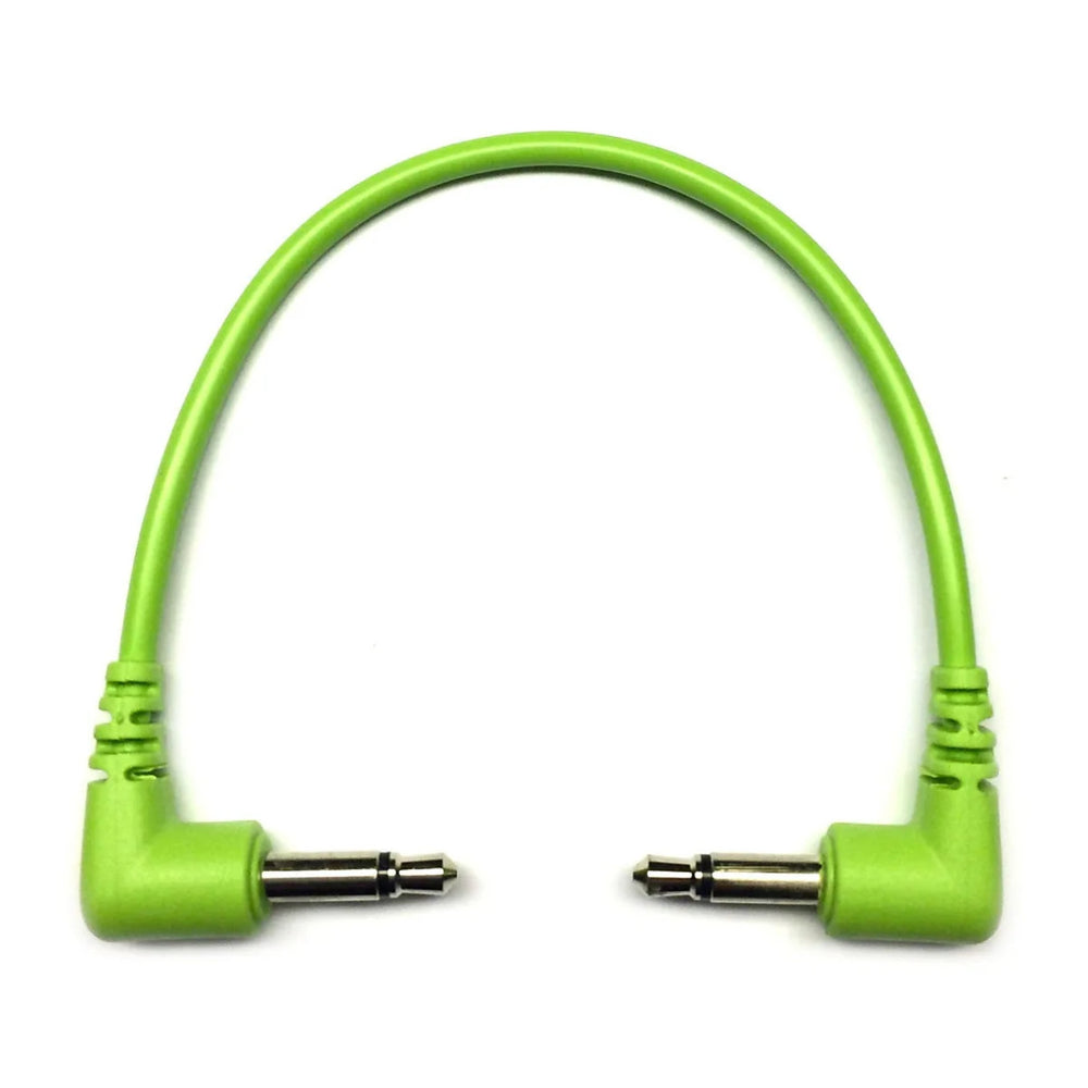 Tendrils Right Angled Eurorack Patch Cable 10Cm Lime 6 Pack