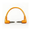 Tendrils Right Angled Eurorack Patch Cable 10Cm Orange 6 Pac