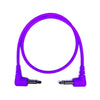 Câble de raccordement Eurorack Tendrils à angle droit, 30 cm, violet, lot de 6