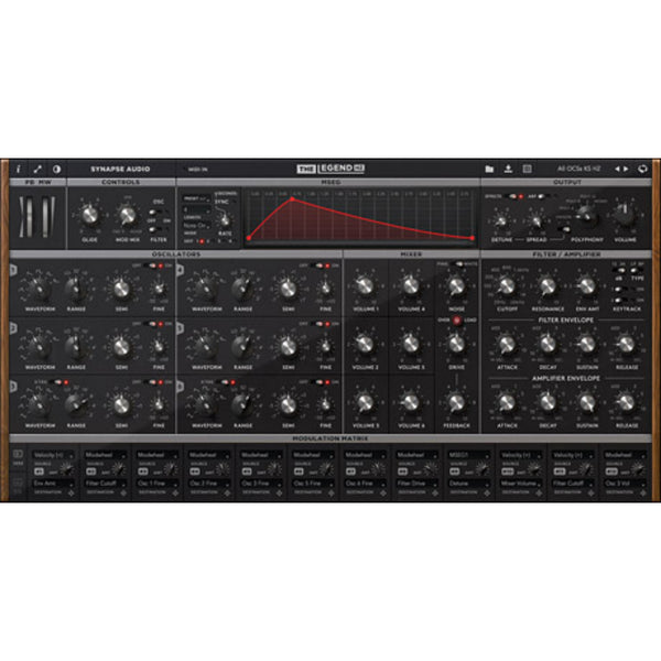 Synapse The Legend HZ - Analog-Modeling plug-in developed in collaboration with Hans Zimmer