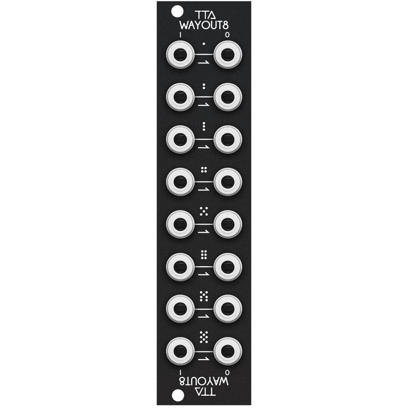 Tiptop Wayout8 Patch Bay Black