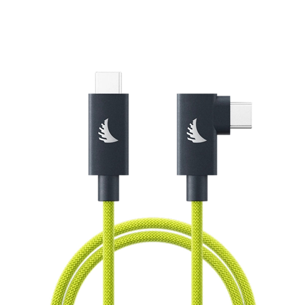 Angelbird USB-C 4.0 Solid Flex RA Cable Lime 3.3ft