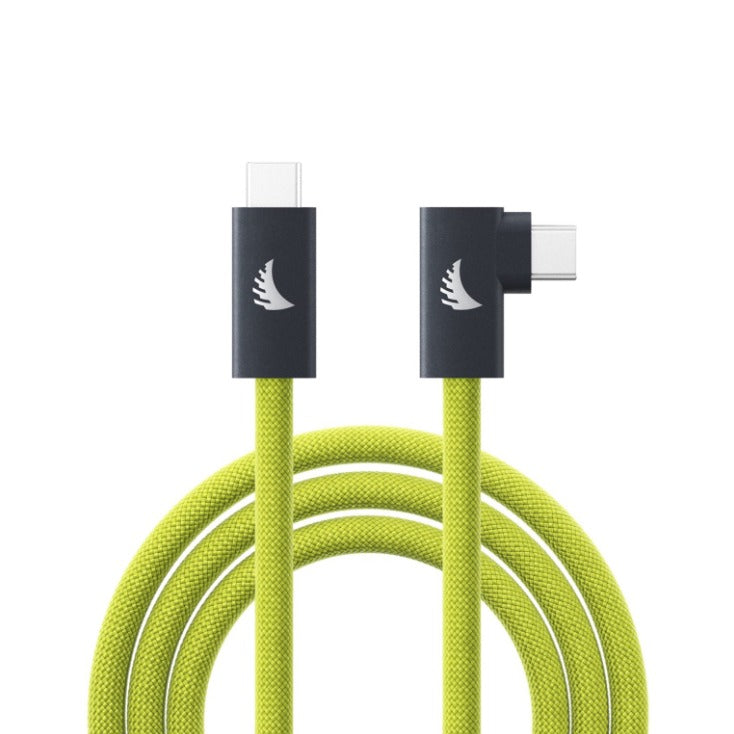 Angelbird USB-C 4.0 Solid Flex RA Cable Lime 3.3ft