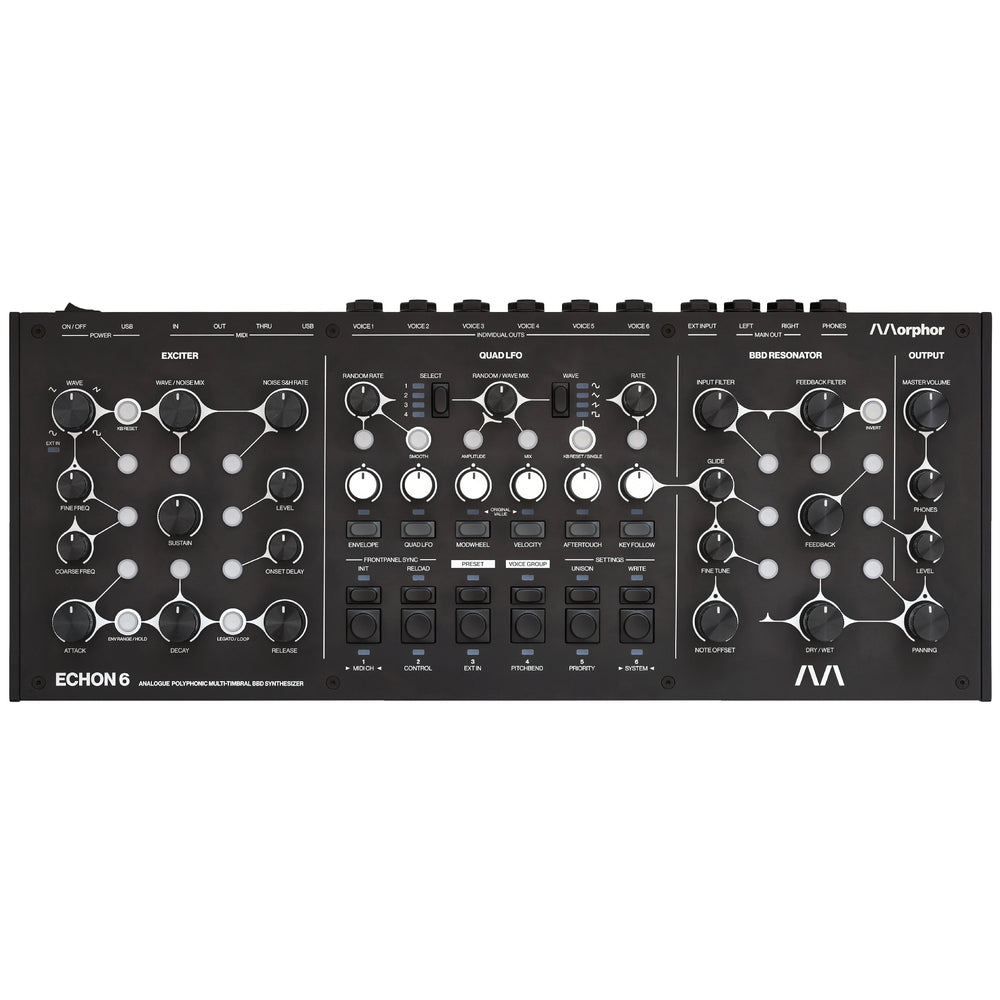 Morphor Echon 6 Analog Polyphonic BBD Synthesizer