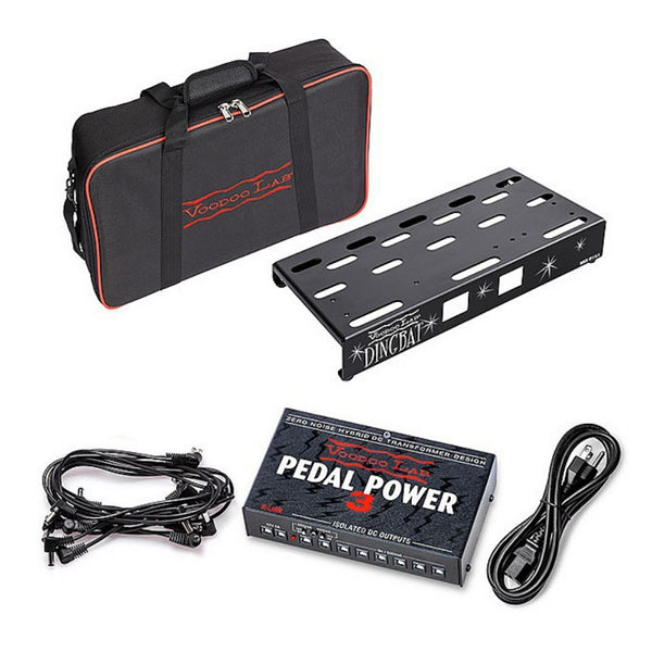 Voodoo Lab Dingbat Pedalboard/Power Pkg Sml EX Power 3