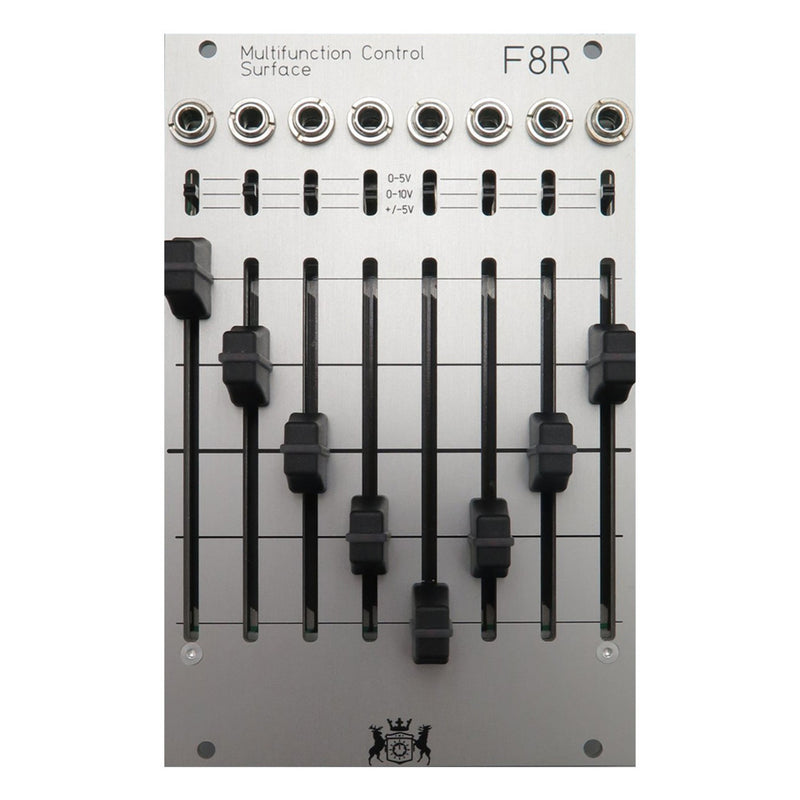 Michigan Synth Works F8R Fader Bank - Silver