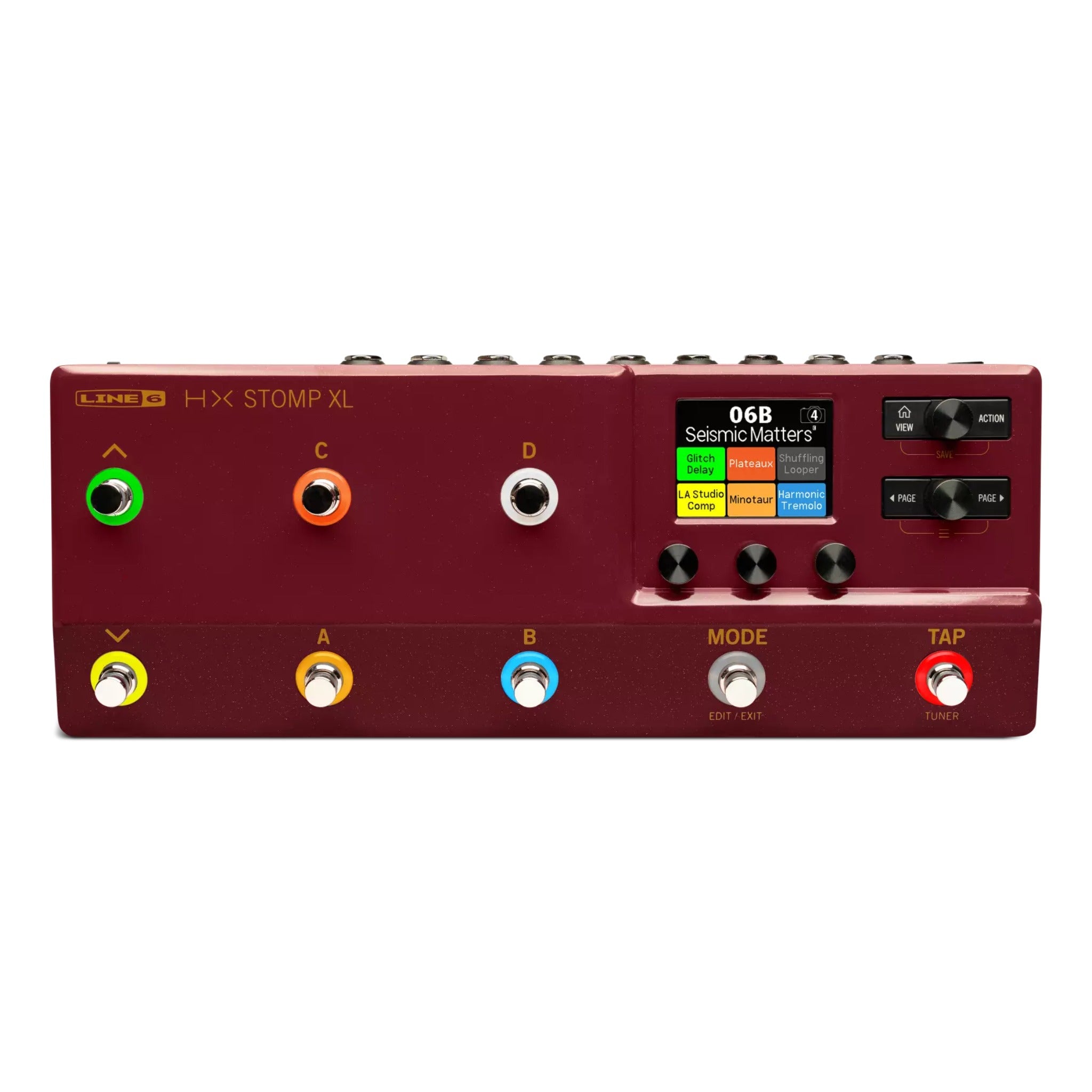 Line6 HX Stomp XL Amp & Effects Processor - Burgundy
